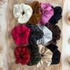 satin scrunchies set of 12