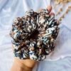 Animal Printed Scrunchies for Women and Girls, Hair Ties, Hair Band, Ponytail Holder, Set of 3 Multicolor