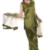 Women's Farshi Salwar Suit Set with organza Dupatta, Traditional Indian Ethnic Wear olive green color