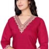 "Sophisticated silk kurti set featuring detailed embroidery and a luxurious finish, perfect for special occasions